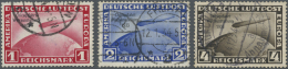 Deutsches Reich - 3. Reich: 1933, Chicagofahrt, 1 M. Bis 4 M. Gestempelt, 3 Saubere Bedarfsstücke Mit Guter Zä - Usati