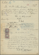 Bayern - Marken Und Briefe: 1900, 80 Pfg. Wappen Im Senkrechten Randpaar Mit Dienstsiegel-Entwertung "K.BAYER.OBERPOSTAM - Autres & Non Classés