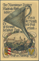 Ansichtskarten: Bayern: NÜRNBERG Stadt (alte PLZ 8500), Ein Karton Mit Gut 2000 Ansichtskarten, Fast Alle Vor 1945. - Andere & Zonder Classificatie