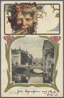 Ansichtskarten: Bayern: NÜRNBERG, Große Schachtel Mit über 500 Historischen Ansichtskarten, Dabei Nur We - Altri & Non Classificati