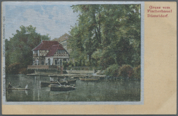 Ansichtskarten: Nordrhein-Westfalen: DÜSSELDORF (alte PLZ 4000), Ein Werthaltiger Bestand An Nicht Ganz 1900 Vorkri - Autres & Non Classés