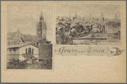 Ansichtskarten: Nordrhein-Westfalen: ESSEN (alte PLZ 4300), 17 Verschiedene Bessere Alte Ansichtskarten Aus Den Jahren 1 - Altri & Non Classificati