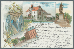 Ansichtskarten: Nordrhein-Westfalen: NORDRHEIN-WESTFALEN, Etwa 170 Karten Mit Den Ortschaften Essen, Hattingen, Müh - Autres & Non Classés