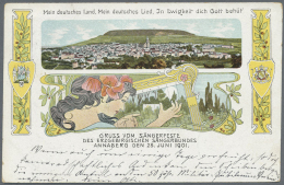 Ansichtskarten: Sachsen: ERZGEBIRGE (alte PLZ 93/94), Hochwertiges Konvolut Mit 33 Historischen Ansichtskarten Ab 1890. - Autres & Non Classés