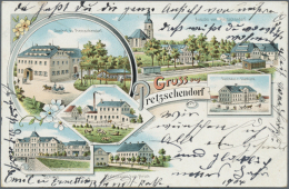 Ansichtskarten: Sachsen: FREITAL Mit Umgebung Und OSTERZGEBIRGE (alte PLZ 821 Bis 824), Kleine Schachtel Mit 63 Vor- Und - Autres & Non Classés