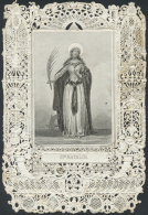 Heiligen- Und Andachtsbildchen: Heiligenbildchen Mit Spitzenrand, Sammlung Mit Rund 1.800 Exemplaren, Neben Einfachen Au - Images Religieuses