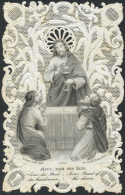 Heiligen- Und Andachtsbildchen: Sammlung Mit Rund 175 Hochwertigen Spitzenbildchen Um 1900, Fast Alle Mit Aufwendigen Du - Santini