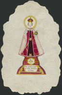 Heiligen- Und Andachtsbildchen: Sammlung Mit 45 Exemplaren Prager Jesulein, Dabei Handgestochene Stücke Vor 1800, C - Images Religieuses