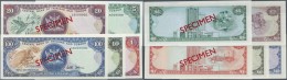 Trinidad & Tobago: Set Of 5 Different SPECIMEN Banknotes Containing 1, 5, 10, 20 And 100 Dollars ND P. 36s-40s, The - Trinidad & Tobago