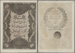 Turkey / Türkei: 100 Kurush 1861 P. 41, Light Vertical And Horizontal Fold, Handling In Paper And A 4mm Tear At Low - Turquie