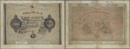 Turkey / Türkei: 200 Piastres 1867 P. 55b, Strong Center Fold Which Causes Tears In Paper Along The Fold, Writing O - Türkei