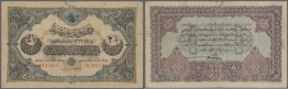 Turkey / Türkei: 2 1/2 Livres 1917 P. 100, Foldede Several Times, Some Border Tears Which Are Fixed With Glue, Stil - Türkei