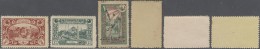Turkey / Türkei: Set Of 3 Different Stamp Money Notes Containing 5 Para ND(1917) P. 116, 10 Para ND(1917) P.117 And - Turkey