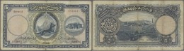 Turkey / Türkei: 5 Livres ND(1927) P. 120a, 3 Strong Vertical Folds, No Holes, No Repairs, Still Original Colors, C - Türkei