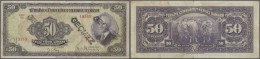 Turkey / Türkei: 50 Lira ND(1942) P. 142a, 3 Stronger Vertical Folds, Stamped 3 Times On Front, No Holes Or Tears, - Türkei