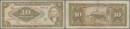 Turkey / Türkei: 10 Lira ND(1948) P. 148a, Normal Traces Of Use, Folds, No Holes Or Tears, Strongness In Paper, Con - Türkei