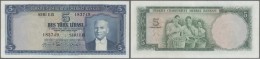 Turkey / Türkei: 5 Lira ND(1959) P. 155a, 3 Light Vertical Folds, No Holes Or Tears, Nice Colors, Condition: VF. - Turquie