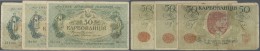 Ukraina / Ukraine: Large Set With 19 Banknotes 50 Karbovantsiv ND(1918), P.5a All With Block Letters AK II And Series 19 - Ukraine