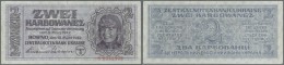 Ukraina / Ukraine: 2 Karbowanez 1942 Zentralnotenbank Ukraine, P.50 (Ro.592), Very Rare Banknote Still In Nice Condition - Ukraine