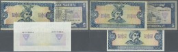 Ukraina / Ukraine: Very Interesting Set With 3 Error Notes 5 Hriven 1992, P.105, One With Unfinished Printing On Back (s - Ukraine