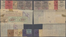 Ukraina / Ukraine: Zhytomyr, Set With 16 Small Coupons, Vouchers And Bons, Some Dated 1922, All Others ND And P.NL (R 14 - Ukraine