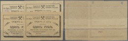 Ukraina / Ukraine: Charkov Students Cooperative Set With 4 Vouchers 2 X 1 And 2 X 5 Rubles 1920, P.NL (R 18841, 18842) I - Ukraine