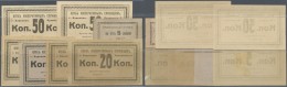 Ukraina / Ukraine: Charkov Workers Cooperative Club, Set With 7 Vouchers 5, 10, 2 X 20 And 2 X 50 Kopeks And 5 Rubles ND - Ukraine