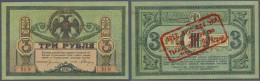 Ukraina / Ukraine: Huljajpole, Ekaterinoslav, So Called "MAKHNO" Overprint On 3 Rubles Roston On Don (see P.S409), R. 14 - Ukraine