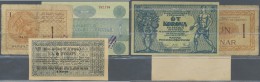 Ukraina / Ukraine: Lwiv, City Government 8 Koron 1918 Voucher And Hungary 5 Korona  And Yugoslavia 1 Dinara Both With Bl - Ukraine