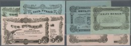 Ukraina / Ukraine: Mohyliw-Podilskyj, Winnyzja Oblast, Set With 4 Proofs For 3, 5, 10 And 100 Rubles 1918, P.NL (R 19949 - Ukraine