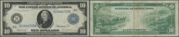 United States Of America: 10 Dollars 1914 P. 360, Used With Folds But No Holes Or Tears, Condition: F. - Autres & Non Classés