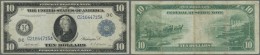 United States Of America: 10 Dollars 1914 P. 360, Used With Folds But No Holes Or Tears, Condition: F. - Other & Unclassified