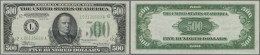 United States Of America: 500 Dollars Series 1934 With Signatures Julian & Morgenthau, P.434, Very Nice Condition Wi - Other & Unclassified