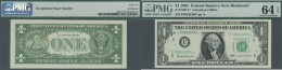 United States Of America: 1 Dollar 1963 Replacement "Star" Note Fr#1900-E*, PMG Graded 64 Choice UNC EPQ. - Sonstige & Ohne Zuordnung