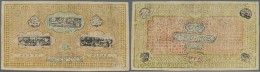 Uzbekistan / Usbekistan: Bukhara Emirate, 1000 Tengov 1919, P.23, Used Condition With Several Folds, Staining Paper  And - Uzbekistan