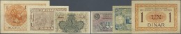 Yugoslavia / Jugoslavien: Set Of 3 Notes Containing 1/2 Dinar 1929 P. 11 (XF), 1/4 Dinar = 25 Para P. 13 (VF) And 1 Dina - Jugoslawien