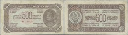 Yugoslavia / Jugoslavien: 500 Dinara 1944, P.54 In Used Condition With Several Folds And Minor Stains. Condition: F+ - Yugoslavia