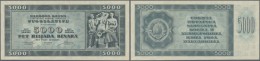 Yugoslavia / Jugoslavien: 5000 Dinara 1950, P.67y (not Issued) In Perfect UNC Condition. Very Rare! - Jugoslawien