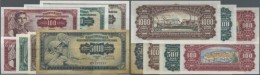 Yugoslavia / Jugoslavien: Set With 7 Banknotes Series 1955 And 1963 Containing 100, 500, 1000, 5000 Dinara 1955 And 100, - Jugoslawien