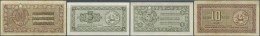 Yugoslavia / Jugoslavien: Set Of 2 Notes Containing 5 And 10 Lira 1945 P. R2, R3, The First In AUNC, The Second In F-. ( - Yugoslavia