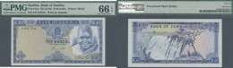 Zambia / Sambia: 10 Kwacha ND(1976) P. 22a, PMG Graded 66 Gem UNC EPQ. - Zambie