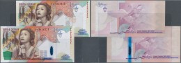 Testbanknoten: Russia, Pair Of Two Testnotes Goznak  Galuna Ulanowa, One Hybrid Note With Window, Both Intaglio Printed - Fictifs & Spécimens