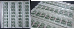 Testbanknoten: Complete Sheet Of 32 Uncut Test Notes Printed By Giesecke & Devrient With Portrait "Boticelli", Dated - Specimen