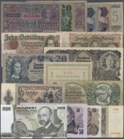 Austria / Österreich: Nice Set With 43 Banknotes From The 1920's Till 1984 Containing For Example 10.000 Kronen 192 - Autriche