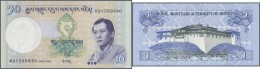 Bhutan: 1985/2006 (ca.), Ex Pick 12-29, Quantity Lot With 344 Banknotes In Good To Mixed Quality, Sorted And Classified - Bhutan