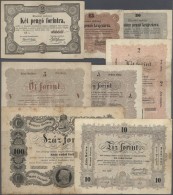 Hungary / Ungarn: Huge Set With 75 Banknotes Of The State Issues 1848/49 Containing 4 X 1 Forint, 10 X 2 Forint 1848 Iss - Hungary