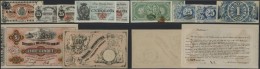 Italian States: Very Interesting Set With 7 Banknotes 50 Lire 1848 Venetian Republic Moneta Patriottica P.S189, 5 Lire 1 - Other & Unclassified