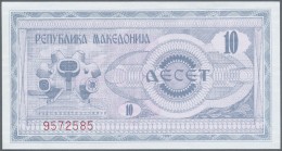 Macedonia / Mazedonien: 1992, Pick 1, Quantity Lot With 173 Banknotes In Good To Mixed Quality, Sorted And Classified By - Nordmazedonien