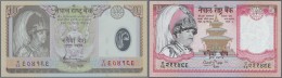 Nepal: 1974/2008 (ca.), Ex Pick 22-60, Quantity Lot With 551 Banknotes In Good To Mixed Quality, Sorted And Classified B - Népal