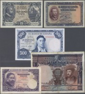 Spain / Spanien: Nice Set With 31 Banknotes Spain From The 1920's And Up With A Few Better Notes Like 25 Pesetas 1940 P. - Sonstige & Ohne Zuordnung